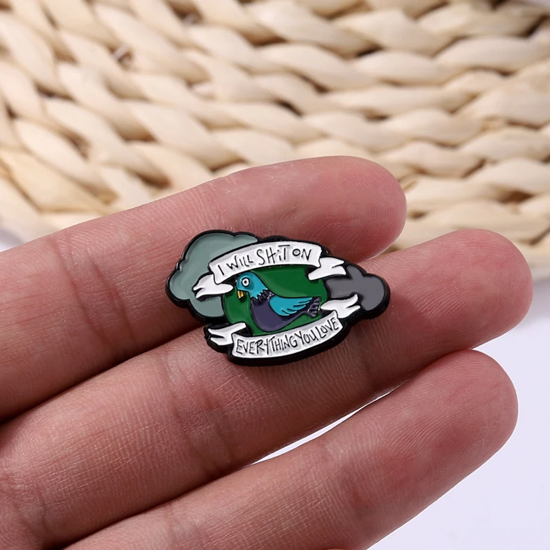Sarcastic Pigeon Enamel Pins Collect Brooches Lapel Badges Funny Cool Animal Jewelry Gift for Friends
Sarcastic Pigeon Enamel Pins Collect Brooches Lapel Badges Funny Cool Animal Jewelry Gift for Friends