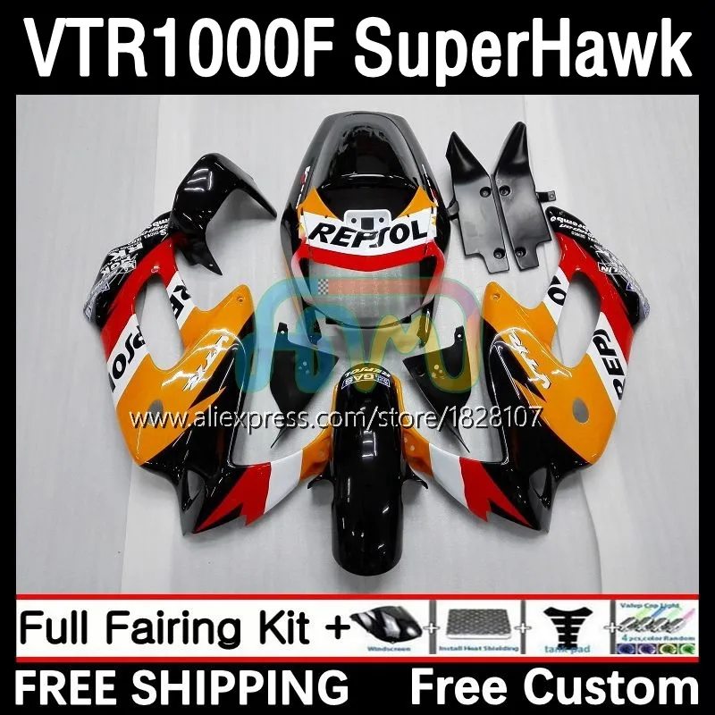 SuperHawk For HONDA VTR1000 F VTR 1000 F 1000F Repsol orange 40No.7 VTR1000F 1995 1996 1997 1998 1999 00 01 02 03 04 05 Fairings
SuperHawk For HONDA VTR1000 F VTR 1000 F 1000F Repsol orange 40No.7 VTR1000F 1995 1996 1997 1998 1999 00 01 02 03 04 05 Fairings