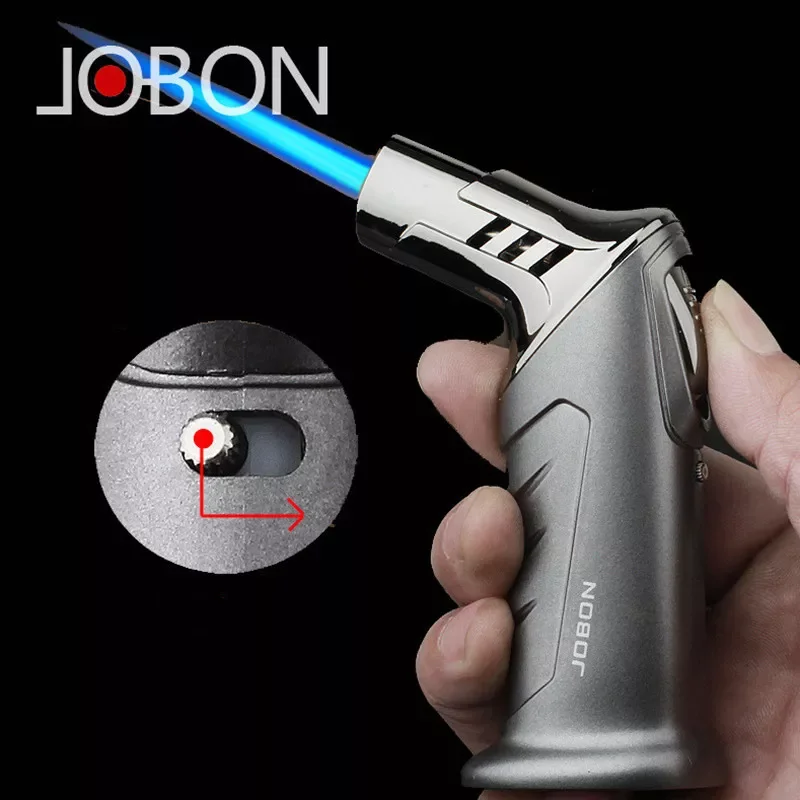 JOBON Cigar Gas Lighter Blue Flame Torch Straight To Metal Outdoor Portable Spray Gun Refillable Gas Kitchen Barbecue Cooking
JOBON Cigar Gas Lighter Blue Flame Torch Straight To Metal Outdoor Portable Spray Gun Refillable Gas Kitchen Barbecue Cooking