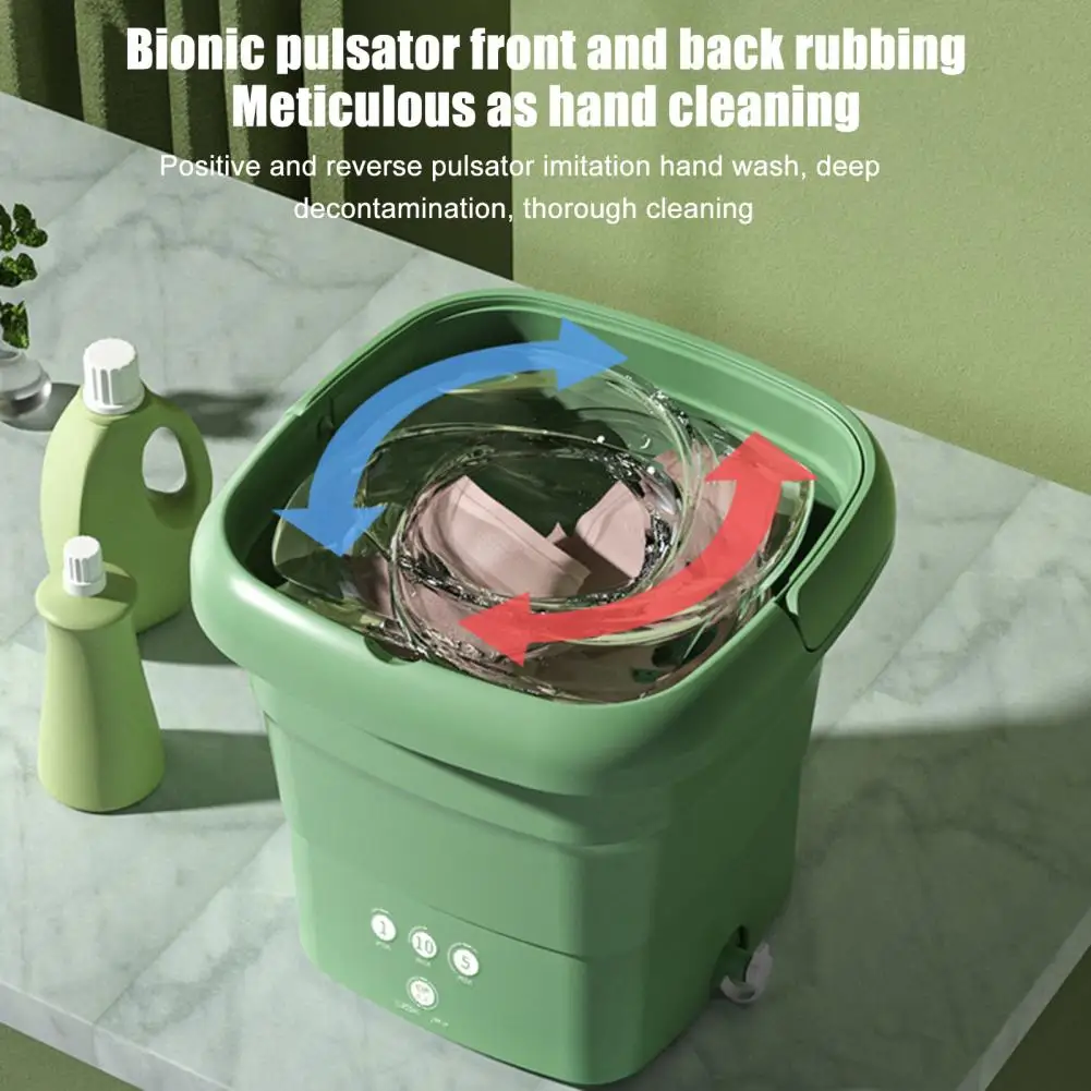 Folding Washing Machine Touch Control Detachable Drain Basket Ultrasonic Turbine Underwear Mini Washing Machine Travel Use
Folding Washing Machine Touch Control Detachable Drain Basket Ultrasonic Turbine Underwear Mini Washing Machine Travel Use