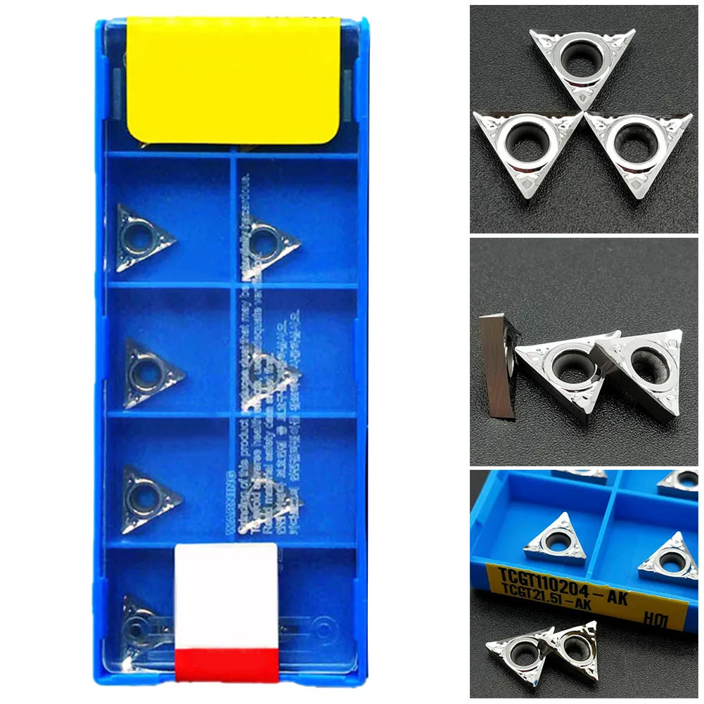10pcs Carbide Inserts Turning Blade For Aluminum TCGT110204-AK H01 TCGT21.51 TCMT1102 Plate Cutter CNC Lathe Tool Turning Holder
10pcs Carbide Inserts Turning Blade For Aluminum TCGT110204-AK H01 TCGT21.51 TCMT1102 Plate Cutter CNC Lathe Tool Turning Holder