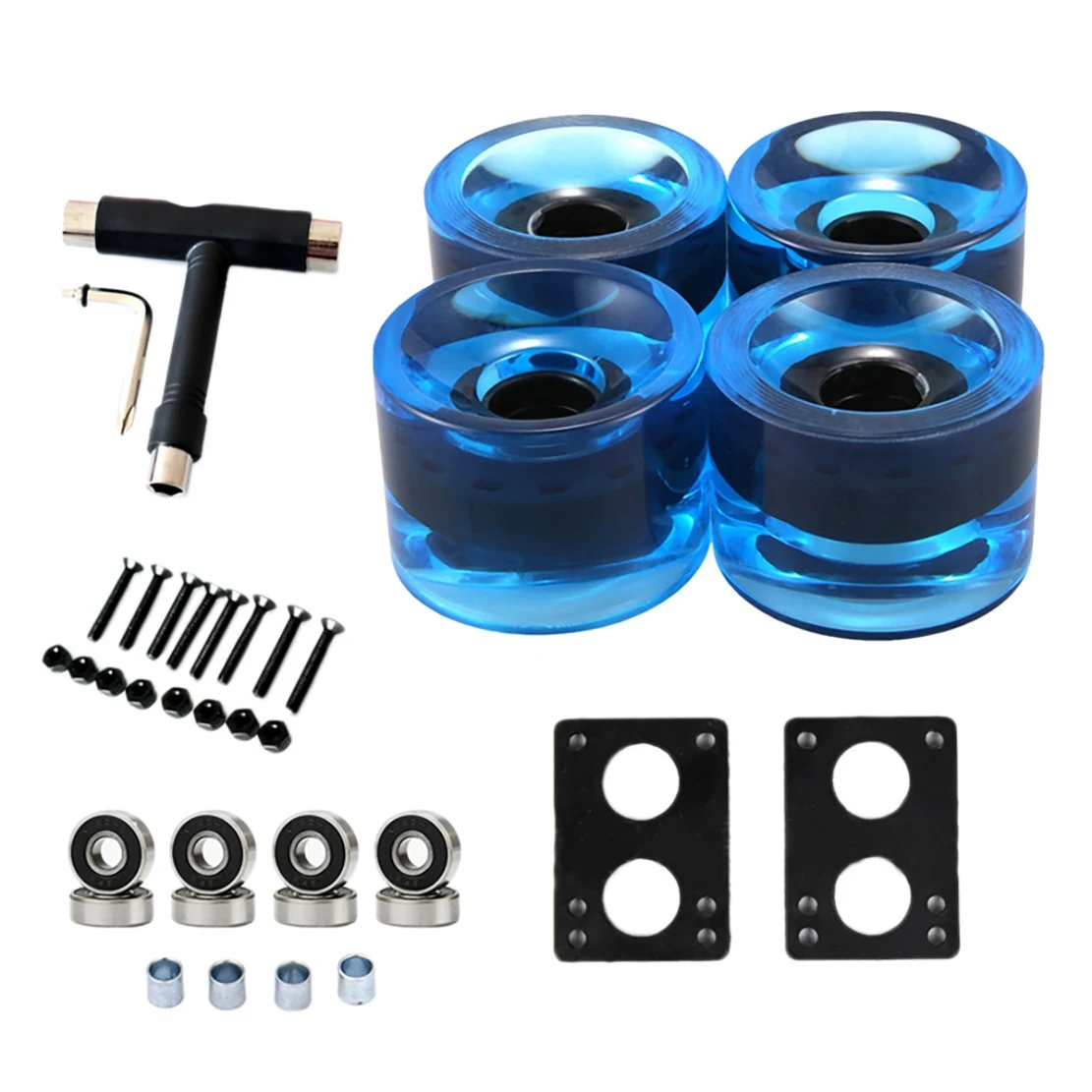 Skateboard Wheels Set With Bearings 82A Longboard Wheels PU Wheels Cruiser Wheels Street Upgrade Replacement
Skateboard Wheels Set With Bearings 82A Longboard Wheels PU Wheels Cruiser Wheels Street Upgrade Replacement