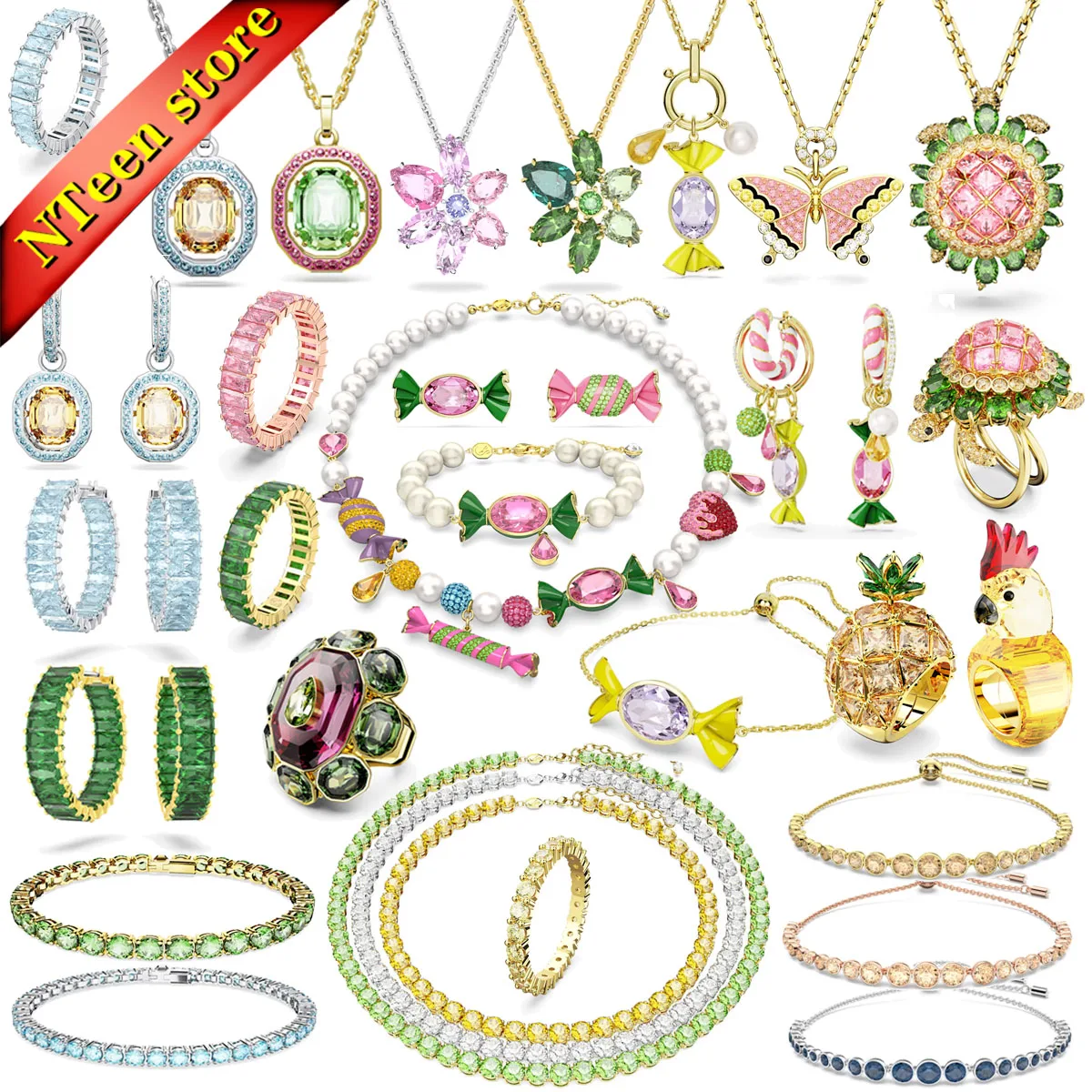 2023 SWAN Boutique Jewelry Set Women's Earrings Necklace Ring Bracelet Charm Crystal Party High Quality Gift Band Logo
2023 SWAN Boutique Jewelry Set Women's Earrings Necklace Ring Bracelet Charm Crystal Party High Quality Gift Band Logo