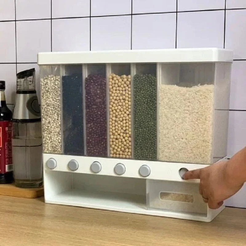 Home Sealed Rice Storage Box Wall Mounted Cereal Grain Container Dry Food Dispenser Grain Storage Jar Kitchen Storage Organizer
Home Sealed Rice Storage Box Wall Mounted Cereal Grain Container Dry Food Dispenser Grain Storage Jar Kitchen Storage Organizer