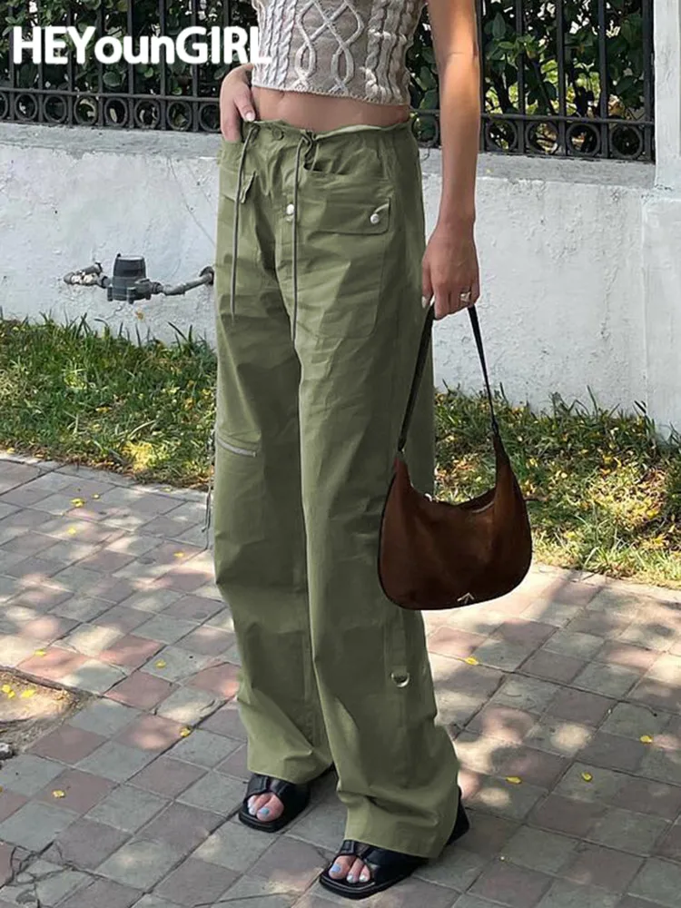 HEYounGIRL Поддельные молнии низкая талия свободные капри брюки винтажные гранж-панк уличные зеленые брюки для бега Y2K женские прямые брюки
HEYounGIRL Поддельные молнии низкая талия свободные капри брюки винтажные гранж-панк уличные зеленые брюки для бега Y2K женские прямые брюки