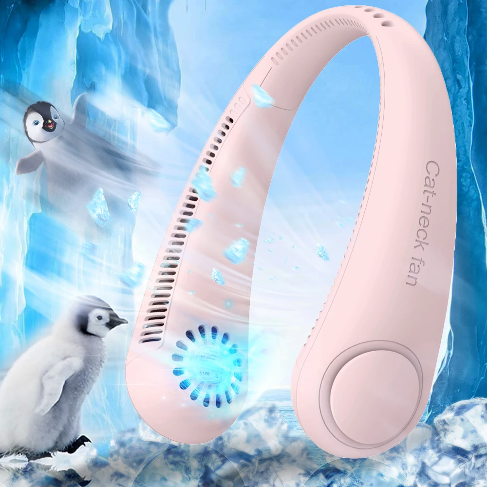 Mini Portable Bladeless Neck Fan Rechargeable Air Cooler Cooling Fan Wearable Neckband Leafless Hanging Sports Fans
Mini Portable Bladeless Neck Fan Rechargeable Air Cooler Cooling Fan Wearable Neckband Leafless Hanging Sports Fans