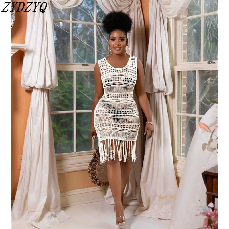 ZYDZYQ Sexy Beach Dress Summer Knit Beach Outfits for Women Cover Up Y2k Clothes Club Wear Vacation Streetwear Wholesale Items
ZYDZYQ Sexy Beach Dress Summer Knit Beach Outfits for Women Cover Up Y2k Clothes Club Wear Vacation Streetwear Wholesale Items