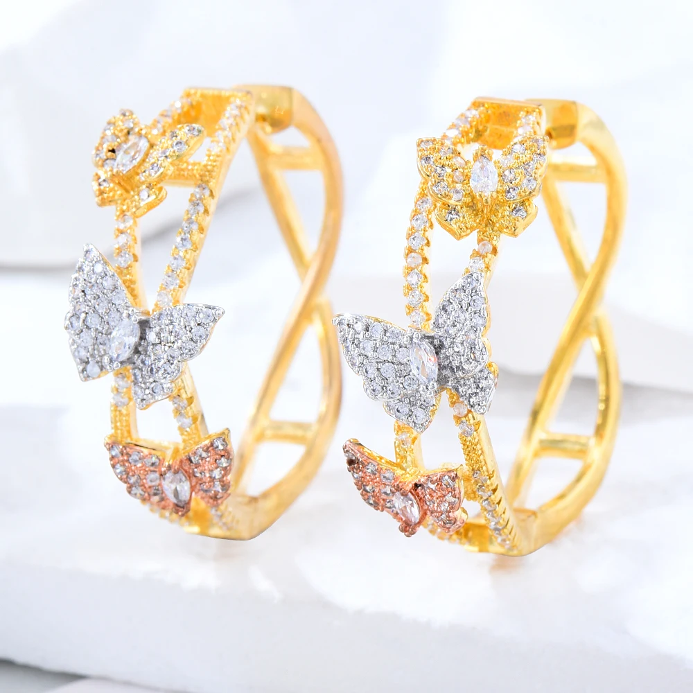 Blachette Luxury Buterfly Sweet Romantic Hoop Earrings for Women Bridal Wedding Engagement Anniversary Jewelry Trend Accessories
Blachette Luxury Buterfly Sweet Romantic Hoop Earrings for Women Bridal Wedding Engagement Anniversary Jewelry Trend Accessories