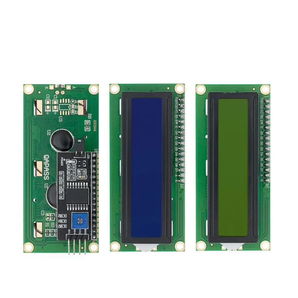 LCD1602+I2C LCD 1602 module Blue/Green screen PCF8574 IIC/I2C LCD1602 Adapter plate
LCD1602+I2C LCD 1602 module Blue/Green screen PCF8574 IIC/I2C LCD1602 Adapter plate