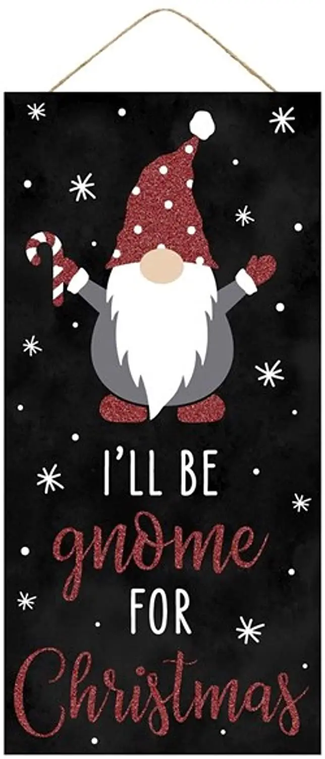 Craig Bachman, 12" Wooden Sign: Gnome for Christmas - Christmas Gnome Wood Wall Door Hanger Sign
Craig Bachman, 12" Wooden Sign: Gnome for Christmas - Christmas Gnome Wood Wall Door Hanger Sign