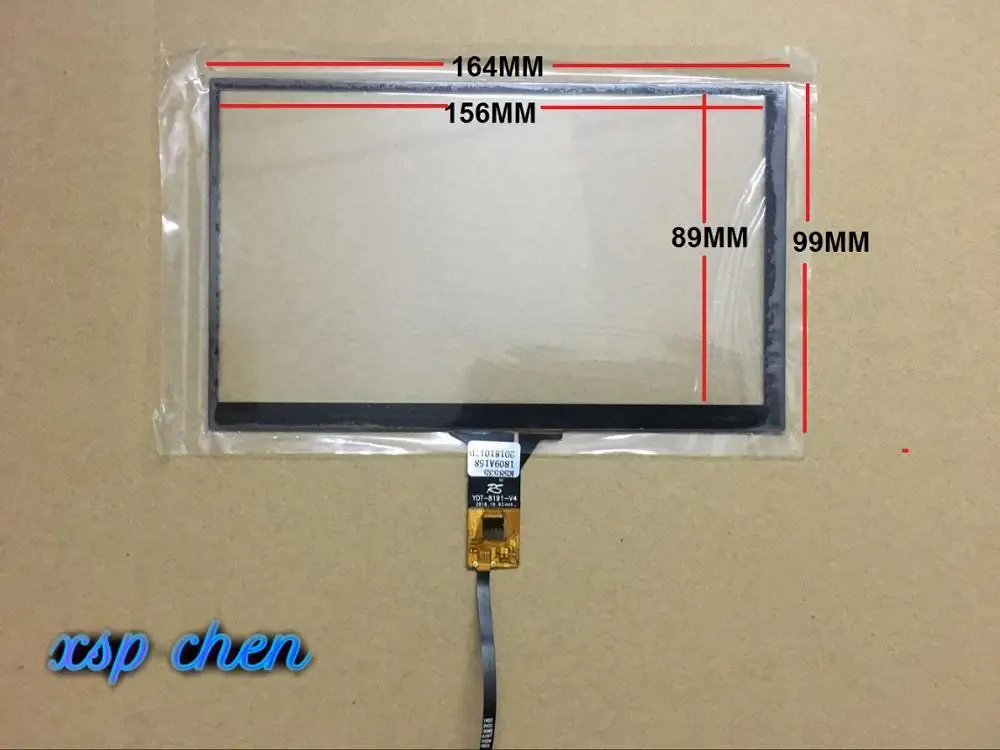 Free delivery New 7 inch Capacitive touch screen YDT-8191-V4 YDT-8191-V0 IC:GT911 164*99 MM 6 pin for car dvd gps
Free delivery New 7 inch Capacitive touch screen YDT-8191-V4 YDT-8191-V0 IC:GT911 164*99 MM 6 pin for car dvd gps