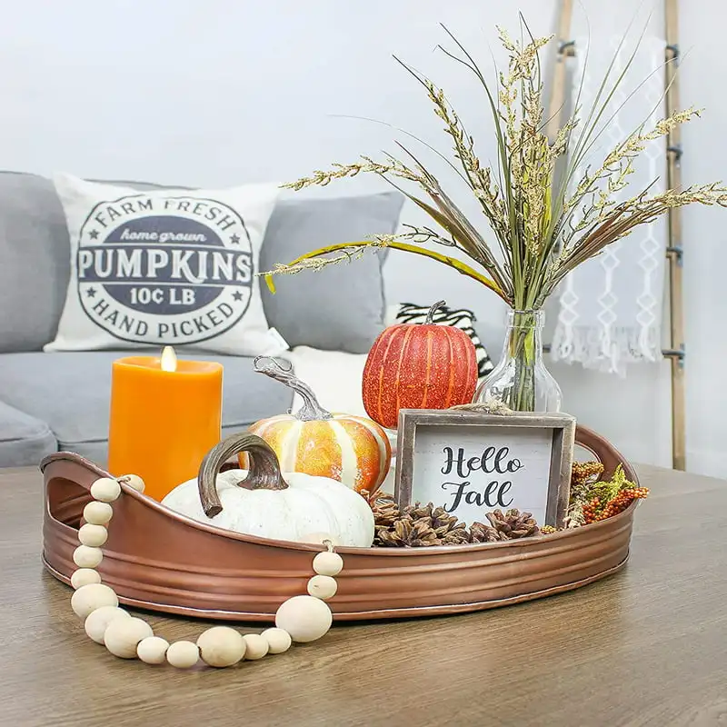 for Home Decor Better Rustic Oval Copper Tray (16.5 x 12.5 In.) - Farmhouse Metal Serving Tray for Home Decor & Perfect for Ente
for Home Decor Better Rustic Oval Copper Tray (16.5 x 12.5 In.) - Farmhouse Metal Serving Tray for Home Decor & Perfect for Ente