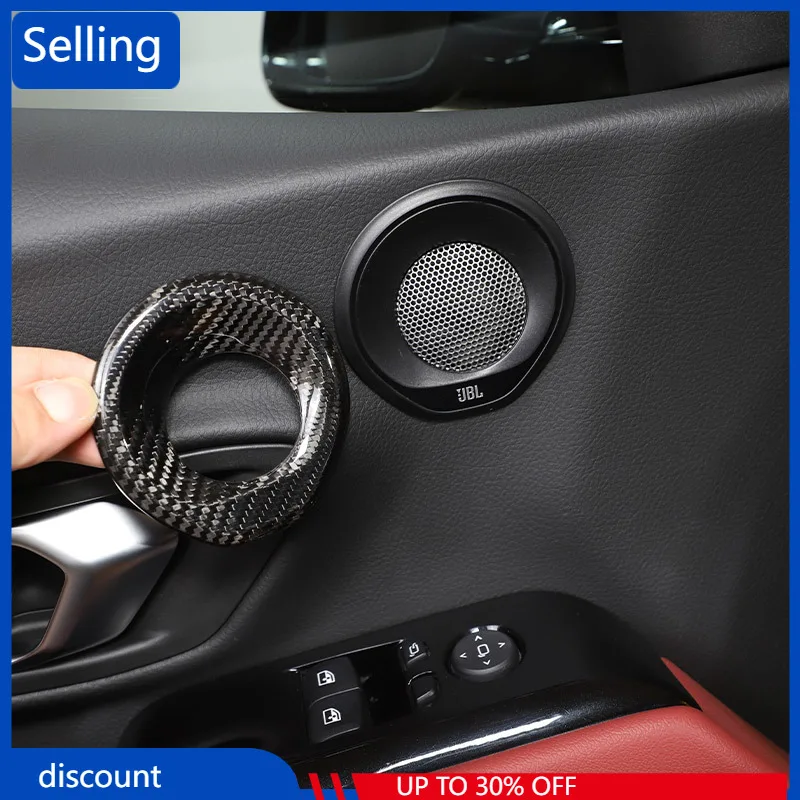For Toyota GR Supra MK5 A90 2019-2022 Real Carbon Fiber Door Audio Speaker Decoration Ring Door speaker stickers Car Accessories
For Toyota GR Supra MK5 A90 2019-2022 Real Carbon Fiber Door Audio Speaker Decoration Ring Door speaker stickers Car Accessories