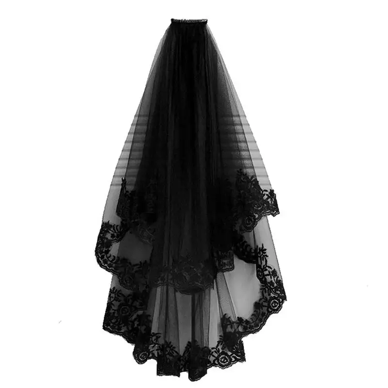 1 pcs Black Veil Bridal Wedding Veil Halloween Veil For Bride for Girl Bride Wedding hair styling accessories
1 pcs Black Veil Bridal Wedding Veil Halloween Veil For Bride for Girl Bride Wedding hair styling accessories