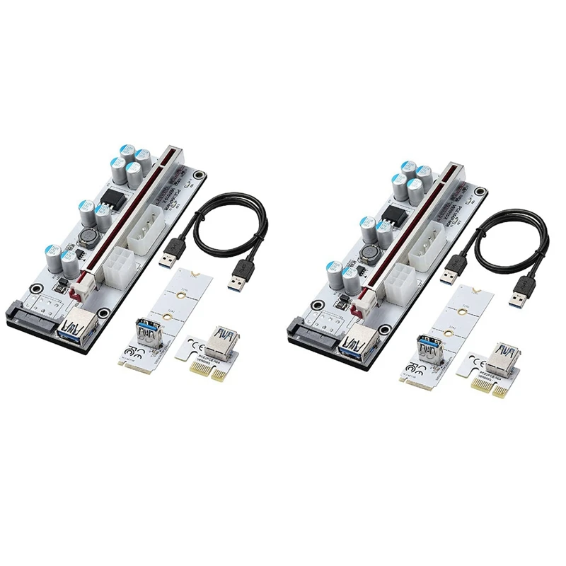 2 Pack PCI-E 1X To 16X VER010-X Expansion Card With M.2 To PCI-E X1 Riser Card NGFF Slot Adapter Card For BTC Mining
2 Pack PCI-E 1X To 16X VER010-X Expansion Card With M.2 To PCI-E X1 Riser Card NGFF Slot Adapter Card For BTC Mining