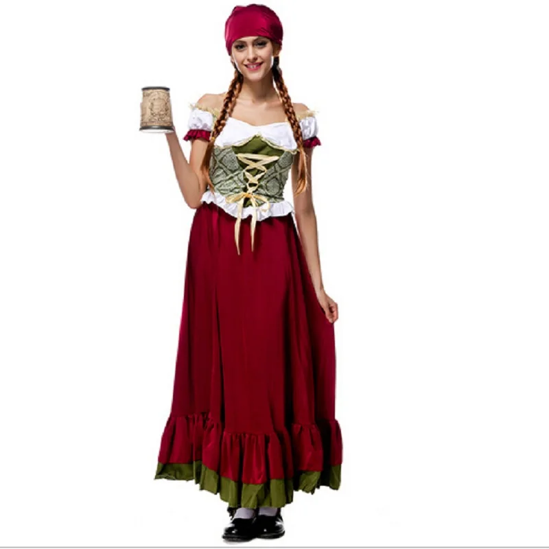 New Long Oktoberfest Beer Maid Peasant Dress Cosplay Costume German Wench Costume Dress Drop Shipping
New Long Oktoberfest Beer Maid Peasant Dress Cosplay Costume German Wench Costume Dress Drop Shipping