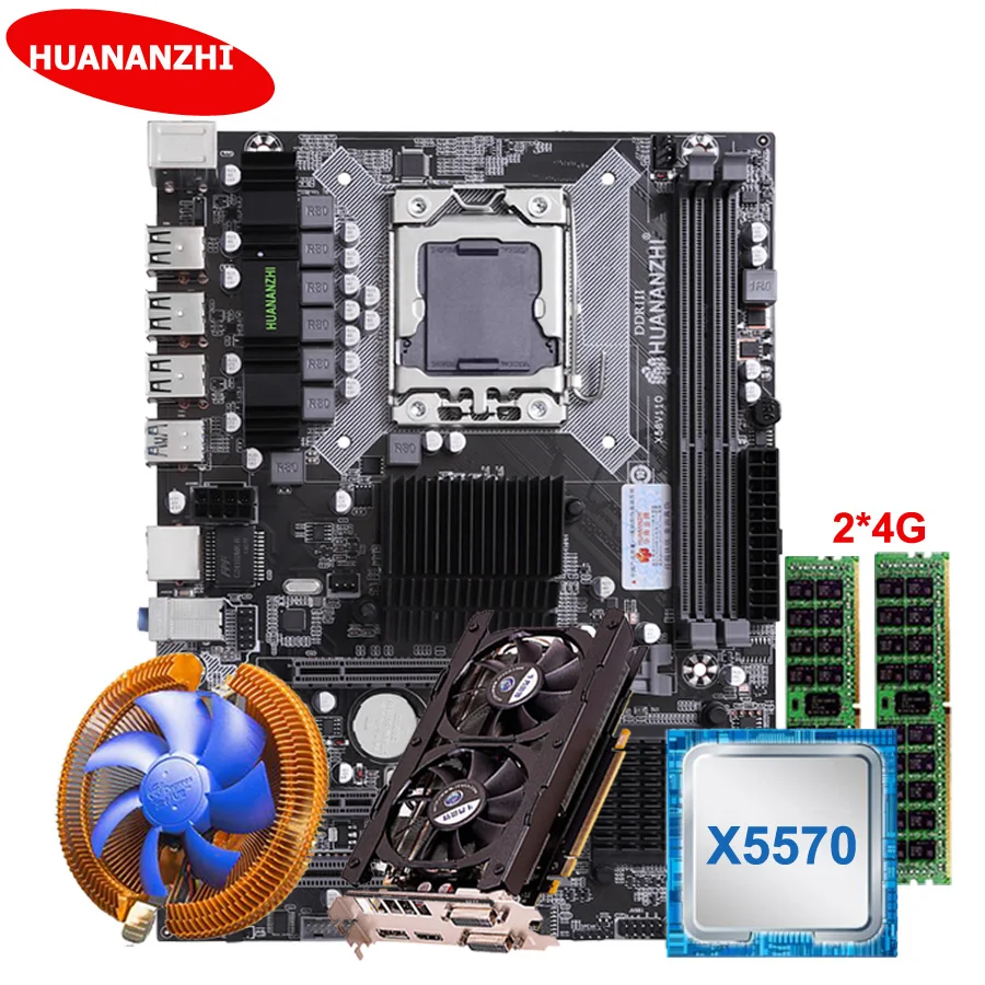 HUANANZHI X58 LGA 1366 Motherboard Combo CPU Xeon E5 X5570 with CPU Cooler RAM 8G DDR3 RECC Memory Video Card GTX760 2G
HUANANZHI X58 LGA 1366 Motherboard Combo CPU Xeon E5 X5570 with CPU Cooler RAM 8G DDR3 RECC Memory Video Card GTX760 2G