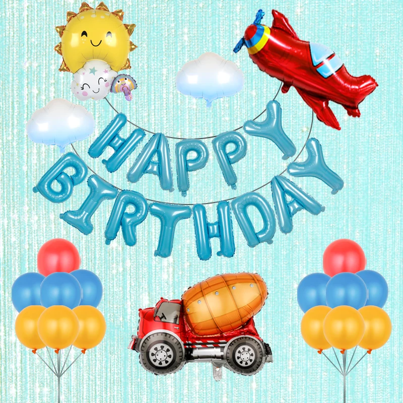 36pcs Airplane Cloud Theme Party Decor Latex Balloons Engineering Vehicle Globos Baby Shower Birthday Party Decorations Kid Toys
36pcs Airplane Cloud Theme Party Decor Latex Balloons Engineering Vehicle Globos Baby Shower Birthday Party Decorations Kid Toys