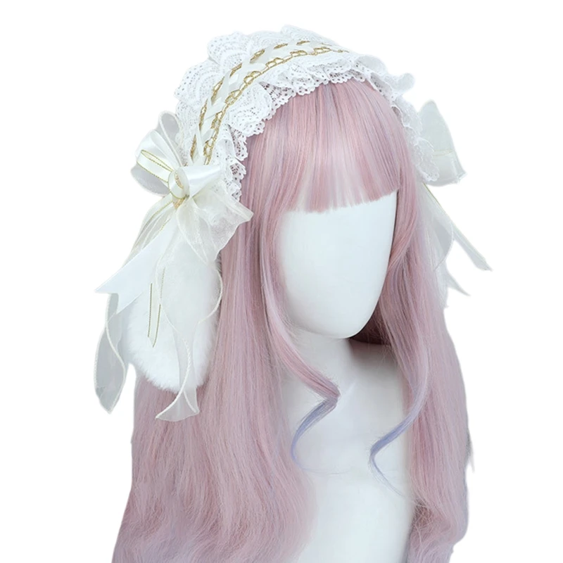 Sweet Hair Hoop Girls Photoshoot Hairband Bunny Ear Pleated Laces Hair Decor 
Sweet Hair Hoop Girls Photoshoot Hairband Bunny Ear Pleated Laces Hair Decor