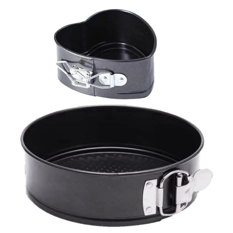 2 Pcs Springform Pan 9 Inch 4 Inch, Premium Cheesecake Pans Removable Bottom, Round Springform Cake Pans Set
2 Pcs Springform Pan 9 Inch 4 Inch, Premium Cheesecake Pans Removable Bottom, Round Springform Cake Pans Set