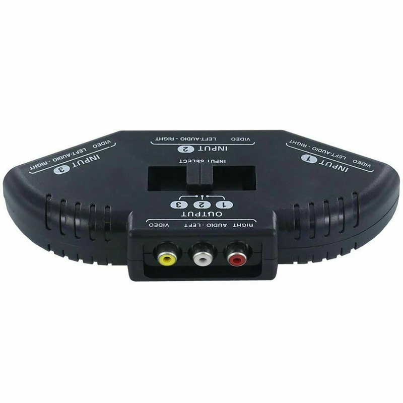 1pc Audio Video AV RCA Splitter Switch Selector Box Splitter With 3-Way RCA Cable For STB TV DVD VCD Player Splitter Cable
1pc Audio Video AV RCA Splitter Switch Selector Box Splitter With 3-Way RCA Cable For STB TV DVD VCD Player Splitter Cable