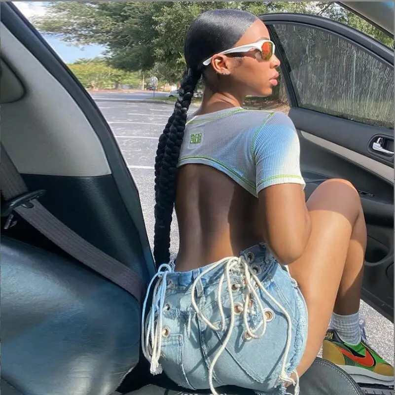 Fashion Denim Shorts For Women High Waist Bandage Loose Straight Short Femme Korean Shorts Jeans Feminino 2022 Summer p377
Fashion Denim Shorts For Women High Waist Bandage Loose Straight Short Femme Korean Shorts Jeans Feminino 2022 Summer p377