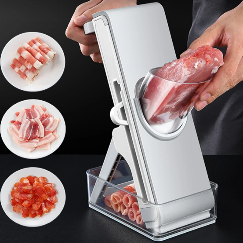 Household Meat Slicer Manual Adjustable Grater Vegetable Cutter Shredding Manual Vertical Multi-Function Kitchen Cooking Tool
Household Meat Slicer Manual Adjustable Grater Vegetable Cutter Shredding Manual Vertical Multi-Function Kitchen Cooking Tool