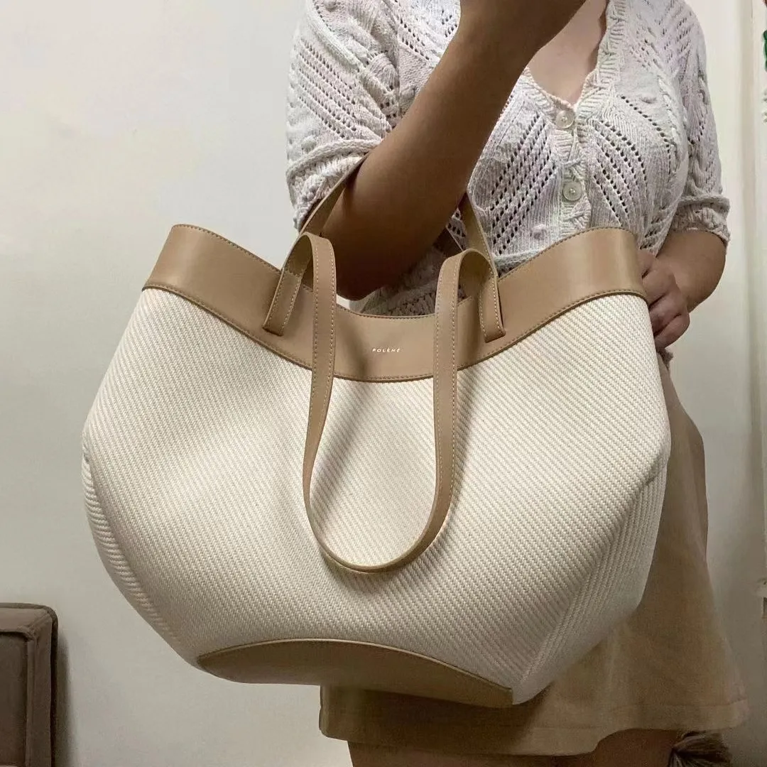 French Niche Brand Pelene Canvas Tote Bags 2023 Women Handbags Fashion Genuine Leather Ladies Large Capacity Shopping Bag
French Niche Brand Pelene Canvas Tote Bags 2023 Women Handbags Fashion Genuine Leather Ladies Large Capacity Shopping Bag