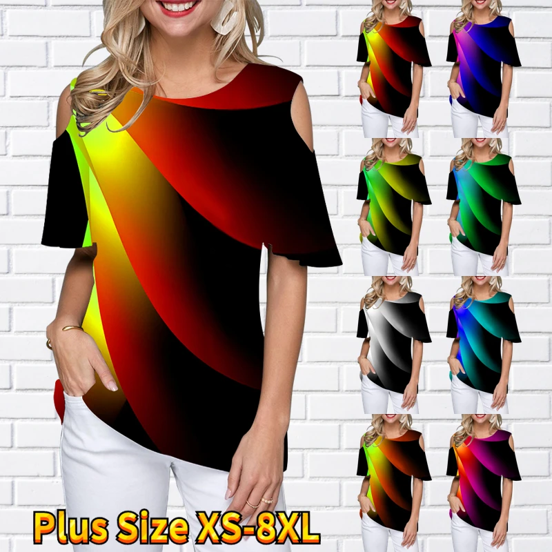 Summer New Design Printing T-shirt Fashion Round Neck Casual Loose Women's Elegant Oversized Top Off-the-shoulder Short Sleeve
Summer New Design Printing T-shirt Fashion Round Neck Casual Loose Women's Elegant Oversized Top Off-the-shoulder Short Sleeve