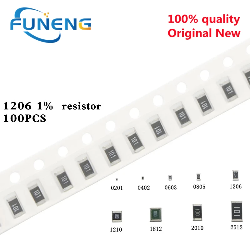 100 шт., SMD резистор 0R - 10M 1/2W 0 1 10 1206 100 150 220 Ом 1K 330 K 470K 2,2 K 10K 3,3 K 4,7 K 100K 120K 270K 470K 680K 10M
100 шт., SMD резистор 0R - 10M 1/2W 0 1 10 1206 100 150 220 Ом 1K 330 K 470K 2,2 K 10K 3,3 K 4,7 K 100K 120K 270K 470K 680K 10M