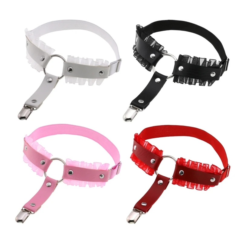 PU Leather Thigh Chain Anti-slip Clip Elastic with Pleated Lace Harness Nightclub Leg Accessories for Women and Girls
PU Leather Thigh Chain Anti-slip Clip Elastic with Pleated Lace Harness Nightclub Leg Accessories for Women and Girls