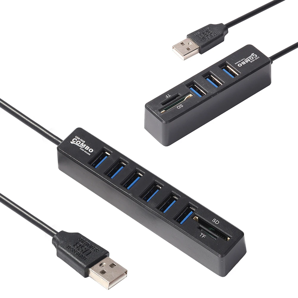 USB 2.0 HUB Adapter 5/8 Ports Multiple USB Splitter Power Hub Card Reader For Laptop PC Computer
USB 2.0 HUB Adapter 5/8 Ports Multiple USB Splitter Power Hub Card Reader For Laptop PC Computer