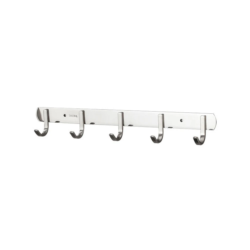 304 Stainless Steel 5 Hooks Wall Mount Coat Hook No-Punch Hook Line Hook Bathroom Kitchen Coat Hook Towel Coat Hat Door Hanger
304 Stainless Steel 5 Hooks Wall Mount Coat Hook No-Punch Hook Line Hook Bathroom Kitchen Coat Hook Towel Coat Hat Door Hanger