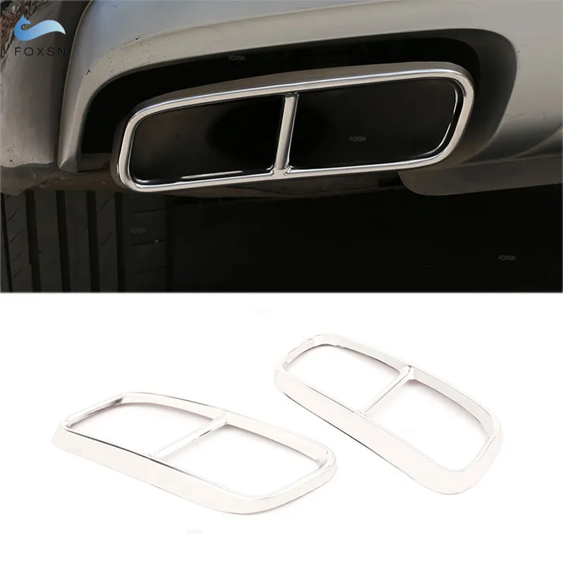 For Audi Q7 2016 2017 2018 Stainless Steel 2pcs Silver Car Tail Muffler Exhaust Pipe Output Cover Protective Trim 
For Audi Q7 2016 2017 2018 Stainless Steel 2pcs Silver Car Tail Muffler Exhaust Pipe Output Cover Protective Trim