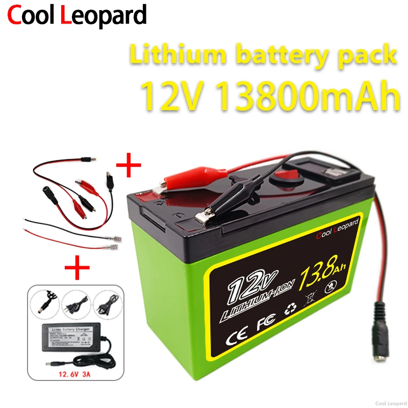 Новый стиль, 12 В, 13800 мАч, 18650 литиевый аккумулятор подходит для ксеноновых ламп, лампочек, аккумуляторов электромобиля + В, 3 а зарядное устройство. 
Новый стиль, 12 В, 13800 мАч, 18650 литиевый аккумулятор подходит для ксеноновых ламп, лампочек, аккумуляторов электромобиля + В, 3 а зарядное устройство.