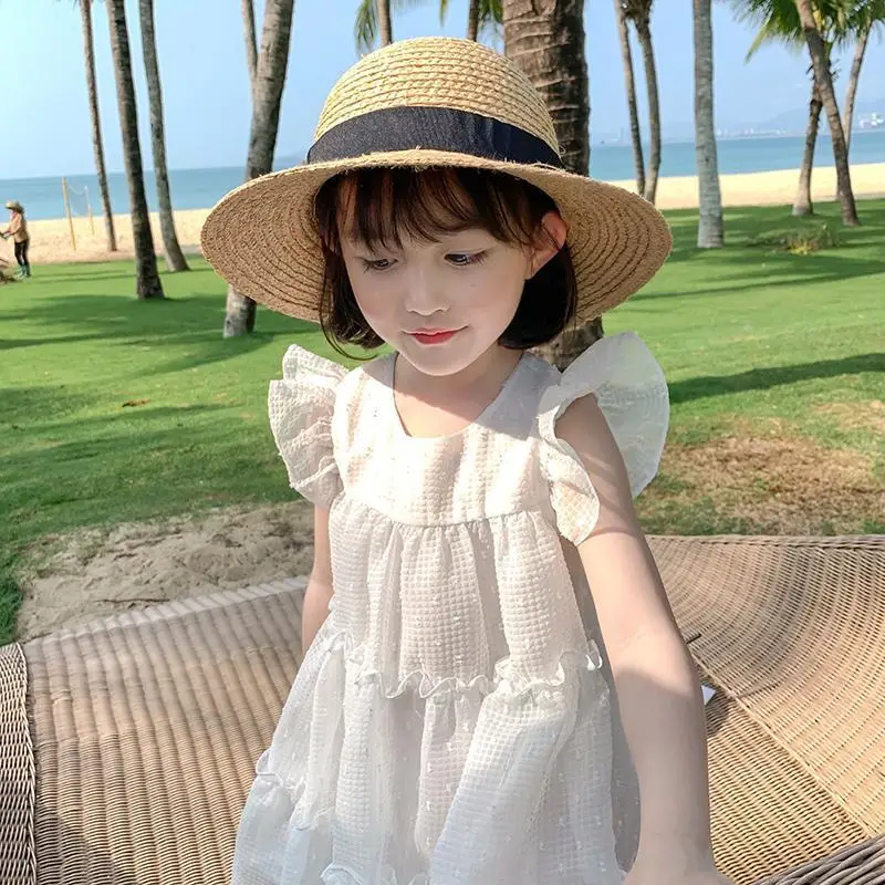 Girls' Thin Summer Clothing Children's Cake Baby Girl's White Sweet Little Fairy Dress
Girls' Thin Summer Clothing Children's Cake Baby Girl's White Sweet Little Fairy Dress