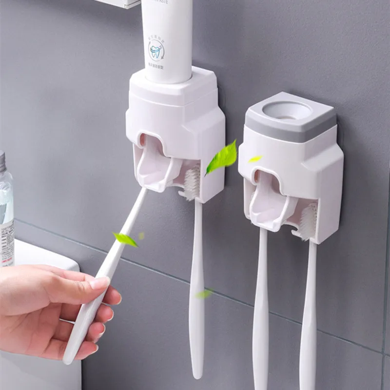 Tooth Brush Holder Wall Toothpaste Dispenser Organizer Mini Does Not Take Up Space Bathroom Accessories
Tooth Brush Holder Wall Toothpaste Dispenser Organizer Mini Does Not Take Up Space Bathroom Accessories