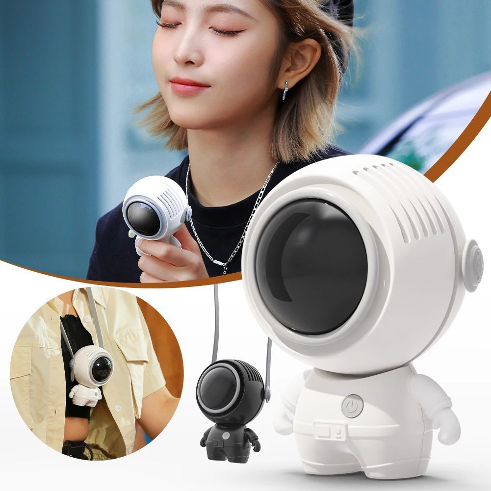 Portable Wireless Mini Hand Fan Astronaut USB Rechargeable 900mAh Battery Operated Safety Leafless Hanging Neck Air Cooling Fan
Portable Wireless Mini Hand Fan Astronaut USB Rechargeable 900mAh Battery Operated Safety Leafless Hanging Neck Air Cooling Fan