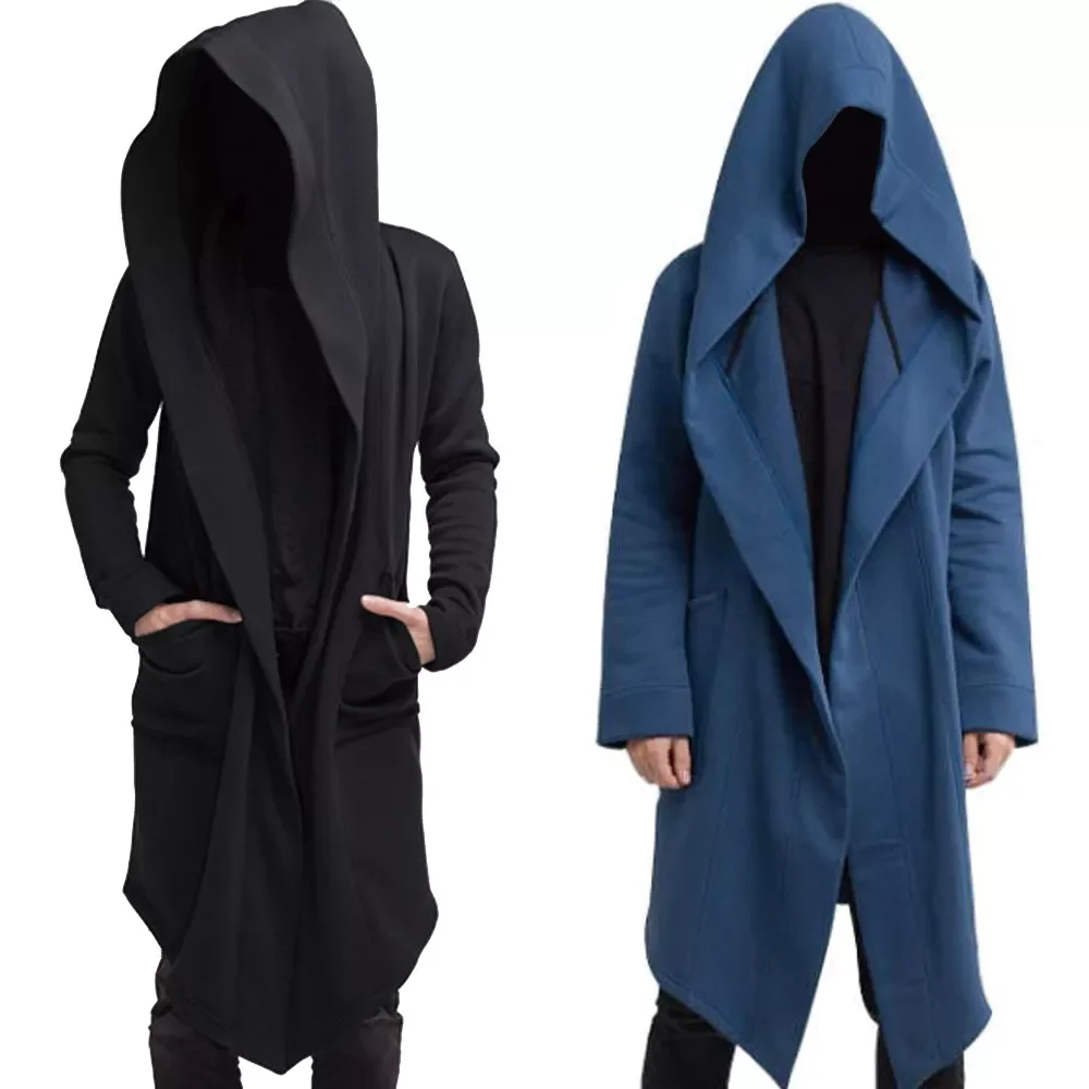NEW IN Mens Robe Hooded Cloak Spring Fashion Loose Pocket Warmer Coat Long Sleeve Casual Comfy Outwear
NEW IN Mens Robe Hooded Cloak Spring Fashion Loose Pocket Warmer Coat Long Sleeve Casual Comfy Outwear