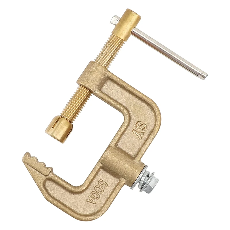 Welding Ground Clamp, 500A Current G-Type Solid Brass Ground Clamp, 43Mm Jaw Width For Tig Mig MMA Welders
Welding Ground Clamp, 500A Current G-Type Solid Brass Ground Clamp, 43Mm Jaw Width For Tig Mig MMA Welders