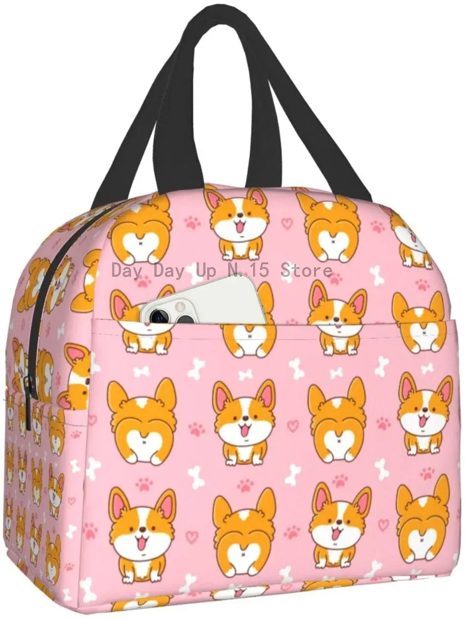 Corgi Dog Lunch Bag for Women Leakproof Thermal Lunch Box for Girls Kids Cooler Bag Reusable for School Office Work Picnic Beach
Corgi Dog Lunch Bag for Women Leakproof Thermal Lunch Box for Girls Kids Cooler Bag Reusable for School Office Work Picnic Beach
