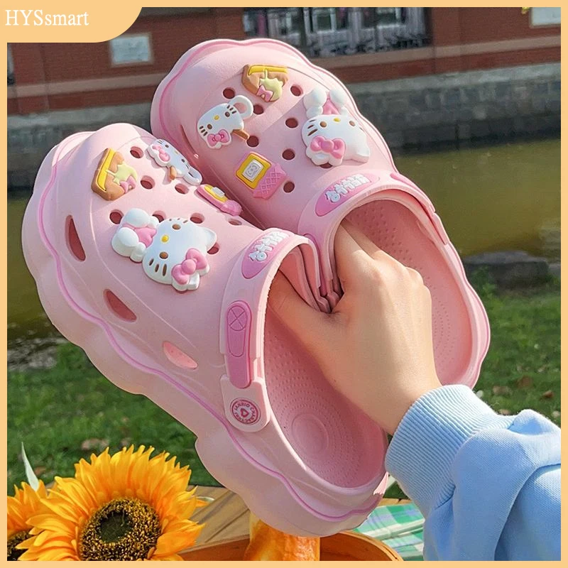 Симпатичные Сандалии Hello Kitty Kuromi, летние модные сандалии Y2k, обувь на плоской подошве, аниме, Симпатичные Сандалии Sanrios для девочек, подарок на день рождения
Симпатичные Сандалии Hello Kitty Kuromi, летние модные сандалии Y2k, обувь на плоской подошве, аниме, Симпатичные Сандалии Sanrios для девочек, подарок на день рождения
