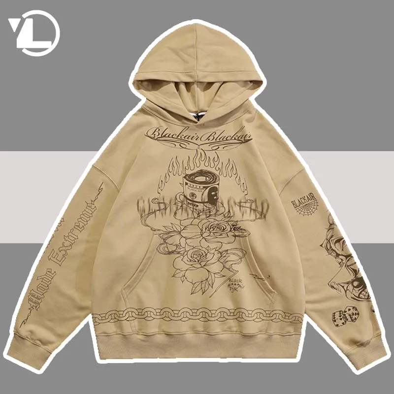 Spring Retro Hoodies Men Street Hand Drawn Graffiti Hooded Pullovers Oversized Casual Cotton Sweatshirt Unisex Harajuku Pattern
Spring Retro Hoodies Men Street Hand Drawn Graffiti Hooded Pullovers Oversized Casual Cotton Sweatshirt Unisex Harajuku Pattern