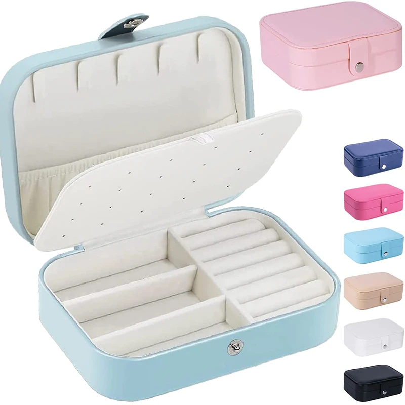 double layer Travel Jewelry Box Storage Organizer Packaging Case Portable PU Leather Earring Ring Necklace Jewellery Organizer
double layer Travel Jewelry Box Storage Organizer Packaging Case Portable PU Leather Earring Ring Necklace Jewellery Organizer