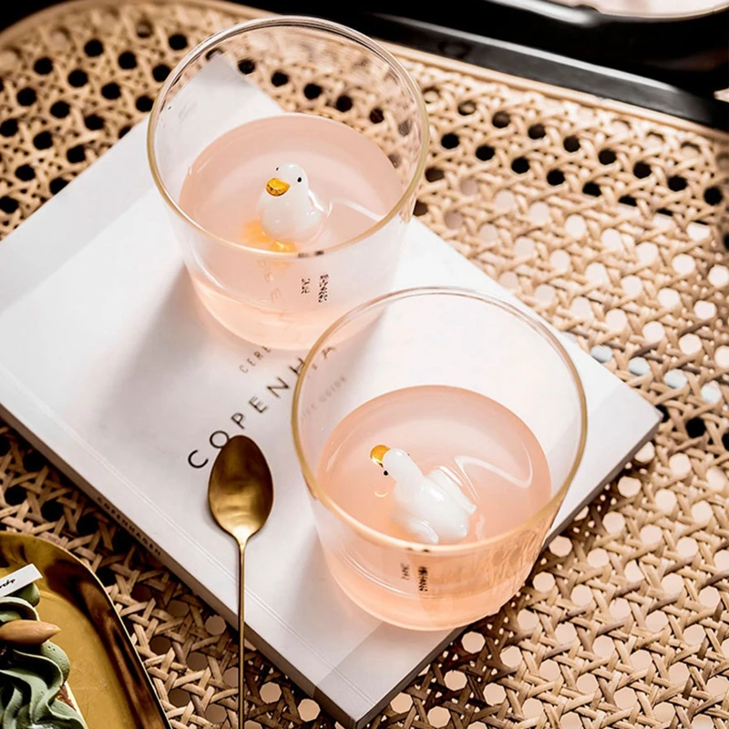 4PCS Transparent Whiskey Wine Glasses 3D Cute Lucky Duck Beer Coffee Cup Home Bar Milk Tea Mugs Drinkware Couple Water Glass Cup
4PCS Transparent Whiskey Wine Glasses 3D Cute Lucky Duck Beer Coffee Cup Home Bar Milk Tea Mugs Drinkware Couple Water Glass Cup