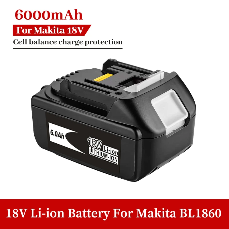 Аккумуляторная батарея BL1860, 18 в, 400 Ач, для электроинструментов Makita BL1815, BL1830, BL1840, BL1850, LXT
Аккумуляторная батарея BL1860, 18 в, 400 Ач, для электроинструментов Makita BL1815, BL1830, BL1840, BL1850, LXT