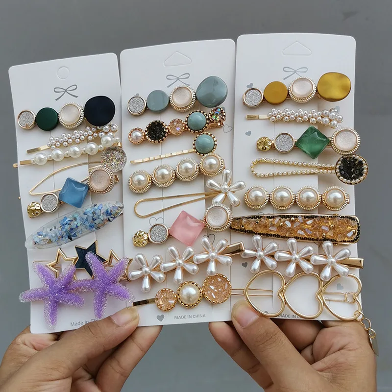 5-8pcs Korean Fashion Elegant Pearl Hair Clips Set for Women Retro Geometric Barrettes Hairpins Girls Hair Accessories Jewelry
5-8pcs Korean Fashion Elegant Pearl Hair Clips Set for Women Retro Geometric Barrettes Hairpins Girls Hair Accessories Jewelry