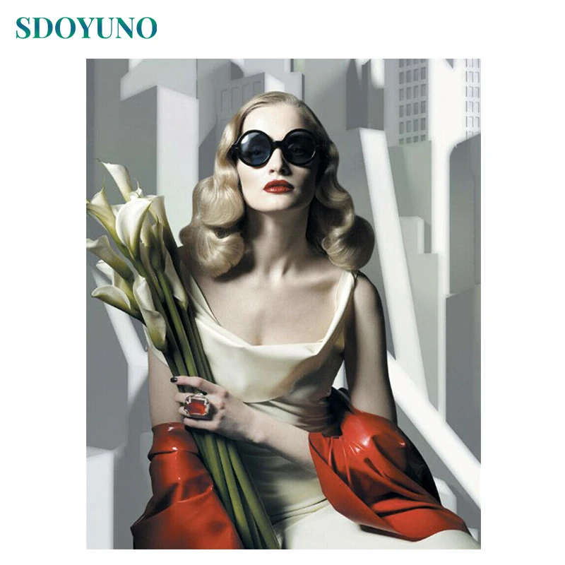 SDOYUNO 60x75cm Painting by numbers Handpainted Canvas painting Figure DIY Drawing by numbers For adults Home decor
SDOYUNO 60x75cm Painting by numbers Handpainted Canvas painting Figure DIY Drawing by numbers For adults Home decor