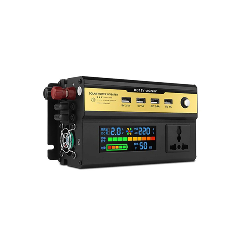 500W/1200W Sine Wave Inverter High Power Solar Car Power Inverter Adapter Converter 12V/24V-220V Auto Charger US Socket
500W/1200W Sine Wave Inverter High Power Solar Car Power Inverter Adapter Converter 12V/24V-220V Auto Charger US Socket