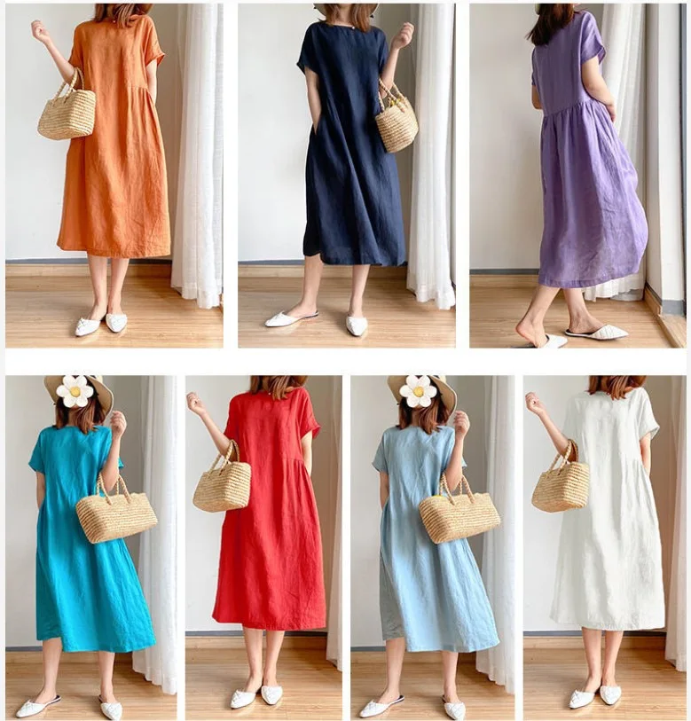 Loose Slim Dress Women's Summer 2023 New Fashion Casual Elegant All-match Trend Midi Skirt
Loose Slim Dress Women's Summer 2023 New Fashion Casual Elegant All-match Trend Midi Skirt